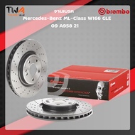Brembo จานเบรคหน้า UV coated Mercedes-Benz ML-Class W166 GLE 09 A958 21