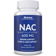 NAC 600 mg - NAC Supplement for Immune Support & Lung Health, Liver Support & Antioxidant* - Freefor