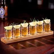 Set of 6 50ml shot glasses, high-quality glass cups specialized for alcoholic drinks for pub bars