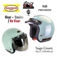 Magnum Helmet M8 With Rainbow Smoke Visor Topi Keledar M8 Premium SGV99 SGV 99 MS88