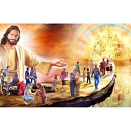 Printed Poster, LORD JESUS, JUMBO Size, 100x70cm & 150x100cm & 200x100cm/Wall Decoration/Print Paint