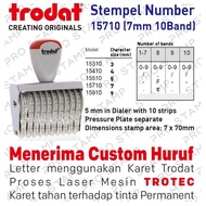 Trodat 15710 Manual Number Stamp (7mm 10 Digits)
