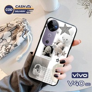 VIVO V40 & V40 PRO Glass Softcase - V40 & V40 PRO Mobile Phone Case [T126].