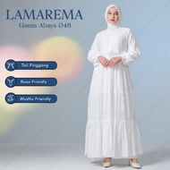 BEST SELLER Baju Gamis Putih Wanita Simple Elegan Dan Mewah | Gamis
