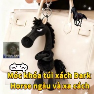 Black horse keychain/horse toy doll