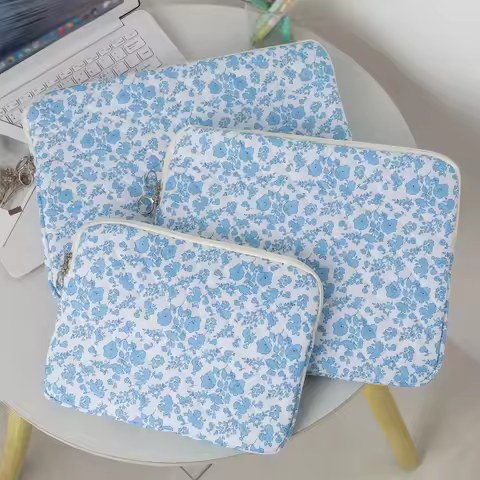 11/13/15 Inch Laptop Sleeve Quilted Laptop Bag Coquette Floral Laptop Sleeve Case Laptop Case Office