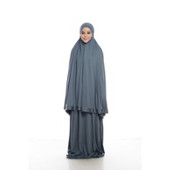 Leanen Telekung Hijrah (Grey)