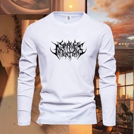 JM04 Metal T-Shirt, Digital Printing T-Shirt, Long Sleeve T-Shirt, Baju T Shirt Lelaki, Baju Lelaki,