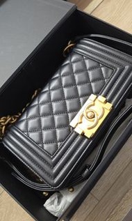 Chanel Le Boy黑金小號
