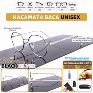 Unisex Round Oval Iron Reading Glasses Plus Lens +100 +125 +150 +175 +200 +225 +250 +275 +300