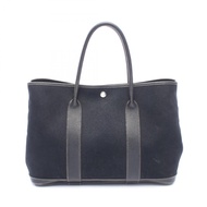 【二手】愛馬仕 HERMES 托特包 Garden Party PM 黑色皮革 Garden Party PM 黑色 女士二手 A