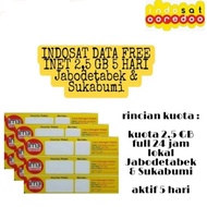 Vocher Indosat 2,5GB