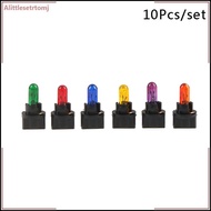 Alittlesetrtomj 10PCS T5.5 Led Bulb W1.2WCar Interior Lights Dashboard Heating Indicator Wedge Auto 