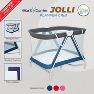 Giant Carrier Jolli Playpen Blue Gray Crib for Baby