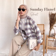 KEMEJA Weijia Fashion OOTD Women's NANI Shirt Sunday Flannel Shirt Women's Shirt Trendy Shirt Women'
