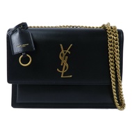 SAINT LAURENT 牛皮皮革Sunset Medium鏈帶肩背袋