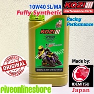 Kozi GP8000 Idemitsu 4T Full Synthetic Racing 10W-40 SL/MA Motorcycle Engine Oil Fully 1L Motul Castrol