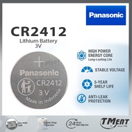 Panasonic CR2412 butang tulen sel 3V bateri Genuine Button Cell 3V Battery cr 2412