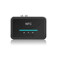 Kebidu Bluetooth NFC 5.0 Receiver A2DP AUX 3.5mm RCA Jack USB Smart Playback Stereo Audio Wireless Adapter For Car Kit Speaker
