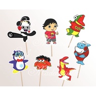 Ryan Toys Review Cupcake Topper