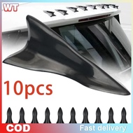 [WT] 10Pcs Rear Roof Shark Fins Spoiler Wing Kit Universal Car Roof Spoiler Bumper Spoiler Shark Fin
