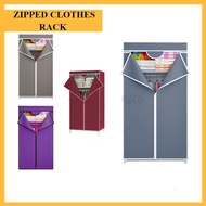 Almari Kain Rak Kain Baju Almari Baju Kain Almari Kain Zip Clothes Rack Wardrobe Clothes Almari Zip 