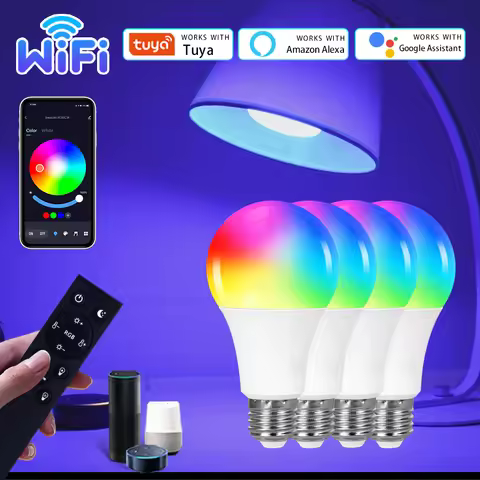 Wifi Led Light Bulbs E27 E26 110V 220V Tuya Smart Life Alexa Google Assistant RGB Lamp Ampoules 10W 