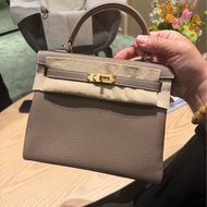 Hermes Kelly 25  CC18 大象灰金扣  内逢 Togo G刻 全新原單帶盒
