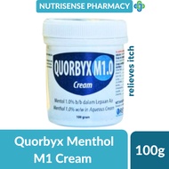 Quorbyx Menthol 1% (M1) Cream - 100g [Relieves Itch, Steroid Free]