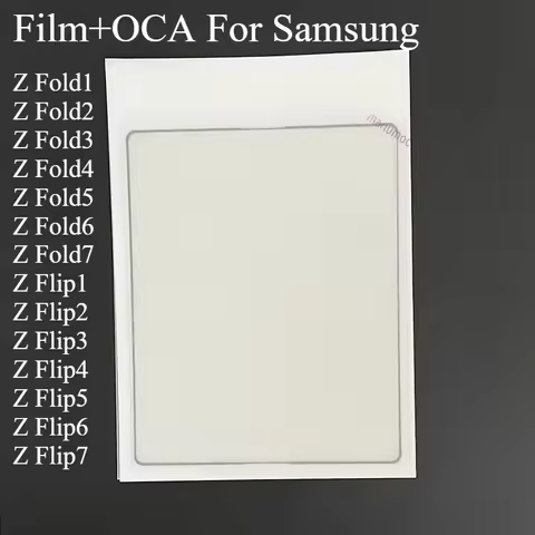 For Samsung Galaxy Z Fold 1 2 3 4 Big Size Inner Screen Glass With OCA W20 F9000 W21 F9160 W22 F9260