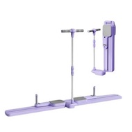 spacioz - 分體式滑雪機 多功能健腹板 瘦腿神器 家用腹肌訓練器材 智能觸控屏 帶拉繩 - 扶手款 紫色