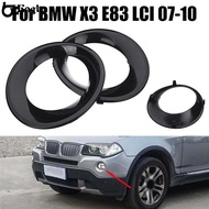 ✨✨✨Pair Fog Light Lamp Cover Trim Primed for BMW X3 E83 LCI 2007-2010 51113423789