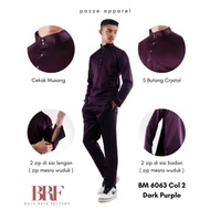PREMIUM DARK PURPLE BAJU MELAYU MODERN SLIMFIT | READY STOCK | BAJU LELAKI