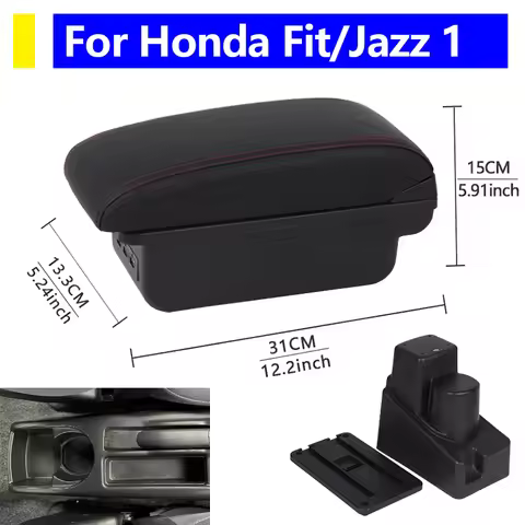 Armrest For Honda Fit 1 For Honda Jazz Fit Interior Design Center Console Storage Box 2003-2007 Car 