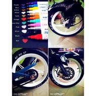 Motor Tyre Tire Tayar Pen / PAINT MARKER / cat calar paint touch up maker pen tire tyre tayar car RS150R Y15ZR EX5