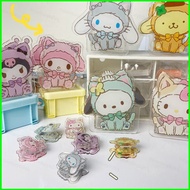 G2P Sanrio Cartoon Acrylic Brush Pot Clips Gift For Girls Desk Ornament Kuromi Melody Cinnamoroll Pe