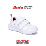 Bata บาจา  รองเท้าพละนักเรียน รองเท้าผ้าใบ  รองเท้าพละสำหรับเด็ก รุ่น 3D Energy สีขาว 3411919