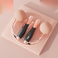 2 in 1 Jumping Rope Tali Skipping Smart Skipping Rope Cordless With Digital Counter Professional Ski