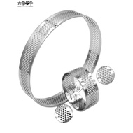 Round Hole Punching Tart Ring Multi-Specification French Tart Mold Stainless Steel Tart Ring Tart Mo