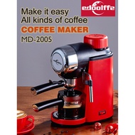 Espresso Machine 5 Bar 250ML Espresso Maker Cappuccino Machine with Steam Milk Frother and Glass Mug  EA16