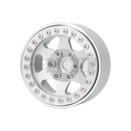 ล้ออะลูมิเนียมอัลลอยด์แบบจำลองรถ RC ล้ออุปกรณ์เสริมสำหรับรถขับเคลื่อนด้วยกำลังไฟฟ้า SCX10 II III Jee