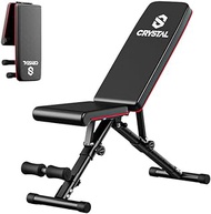 CRYSTAL FIT Strength Weight Bench Training Adjustable Workout Benches for Foldable Incline Decline Exercise