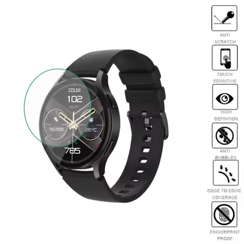 5pcs TPU Soft Smartwatch Clear Protective Film Guard For Colmi i28 Ultra Smart Watch Display Screen 