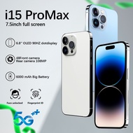 โทรศัพท์มือถือ i15 Pro Max 5G android Cellphone 12GB+512GB หน้าจอขนาดใหญ่ HD ขนาด 7.3 นิ้ว 16MP+32MP