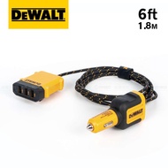 DEWALT 得偉 5孔 PD+QC3.0+USB 分離式車充 72W【DXMA1410475】