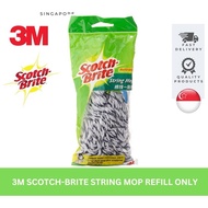 3M Scotch Brite Ultra Light Weight R3 String Mop Refill Cotton Strip, 1/Pack, Cleans, Durable, Quick Cleaning