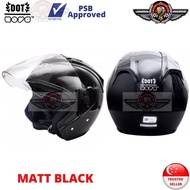 Nova Dot Helmet 606W Matt Black (PSB Approved)