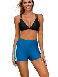 Charmo Women Swim Shorts Tummy Control Board Shorts for Women Swim High Waisted Swimming Shorts