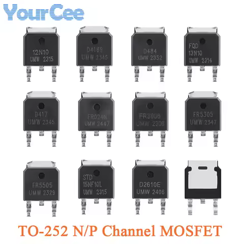 10PCS 100N03A 30N06 40N06 50N06 15N10 TO-252 30V/90A N-channel MOSFET Chip IRFR5305TR AOD4185 AOD403