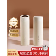 [Good Goods] Fuguang Smart Insulated Cup, Large Capacity, High-end Tea Cup for Men and Women316L Sta